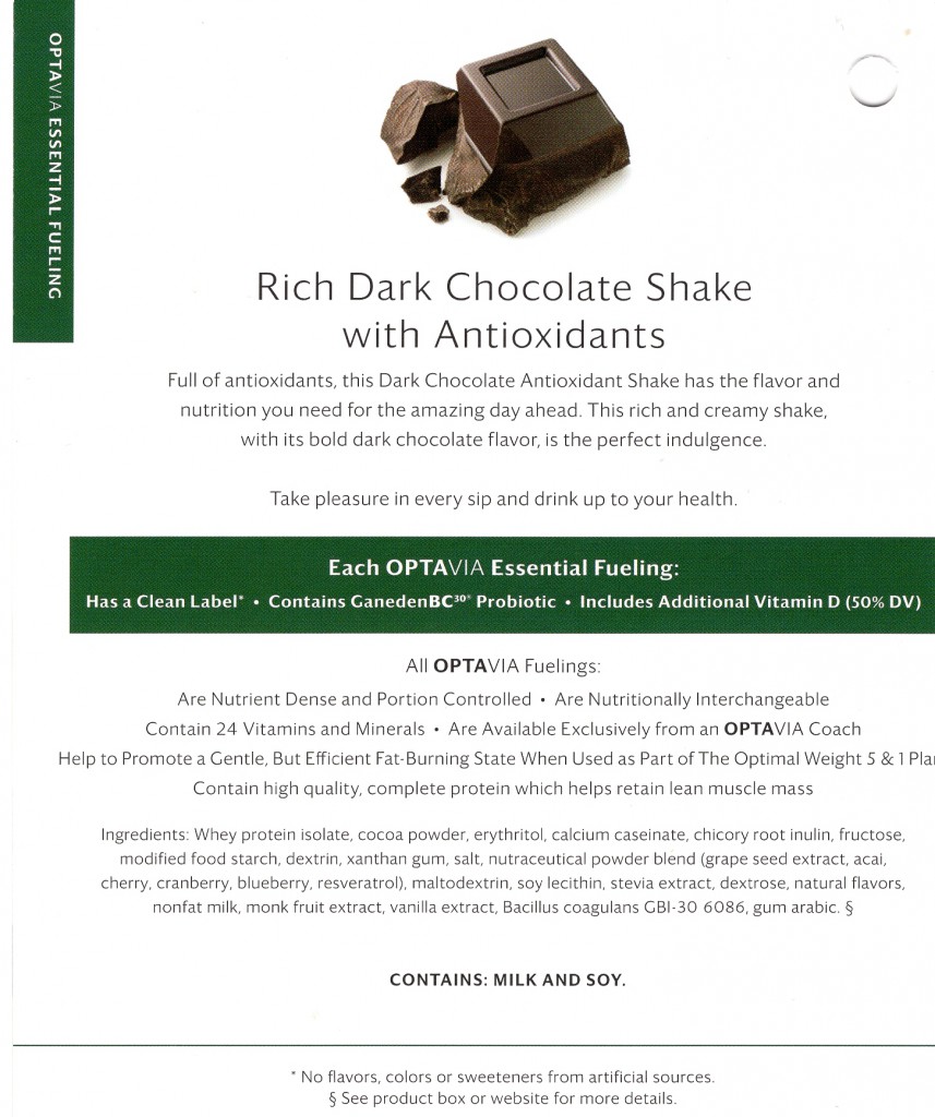 Rich Dark Chocolate Shake-Back