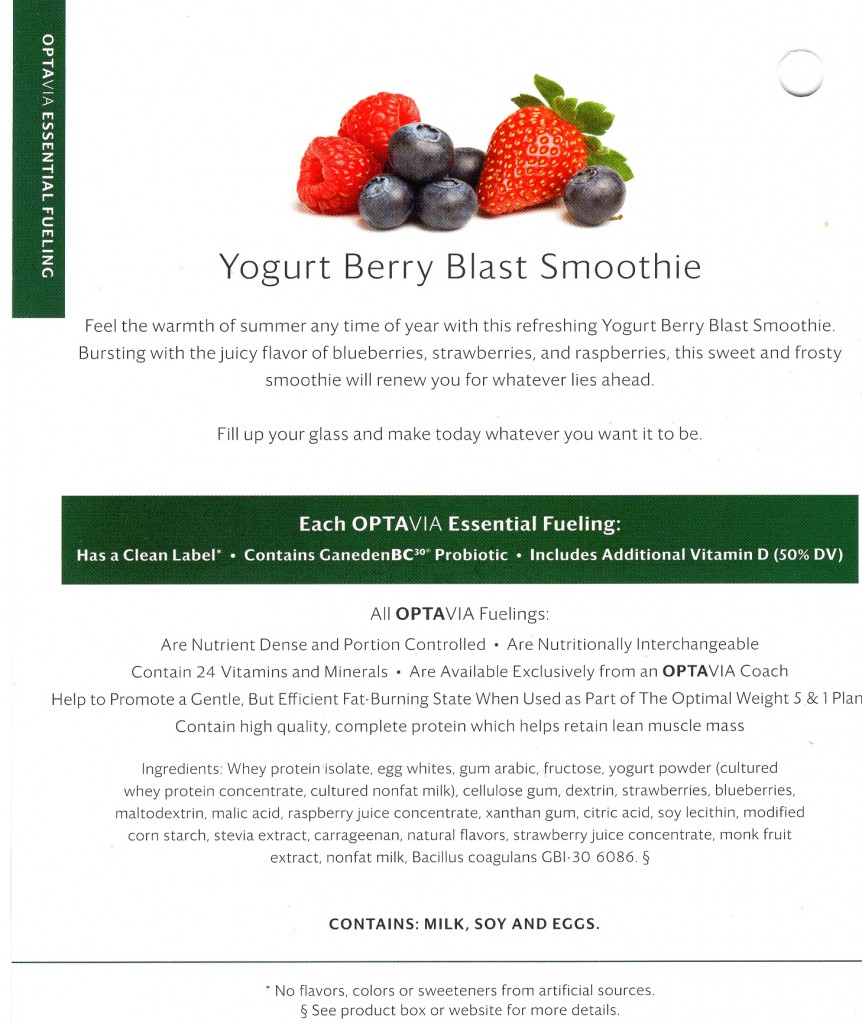 Yogurt Berry Blast Smoothie-Back